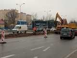 Gigantyczne korki na drodze krajowej 73 w Kielcach. Rozpoczęła się przebudowa ważnego skrzyżowania, ruch ograniczony. Zobaczcie zdjęcia