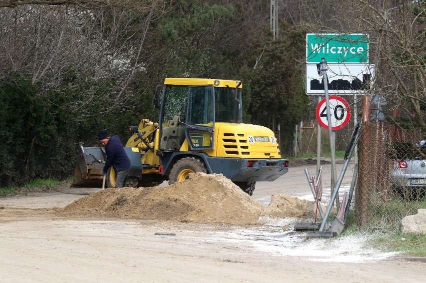 Ulica Wilczycka zamknięta