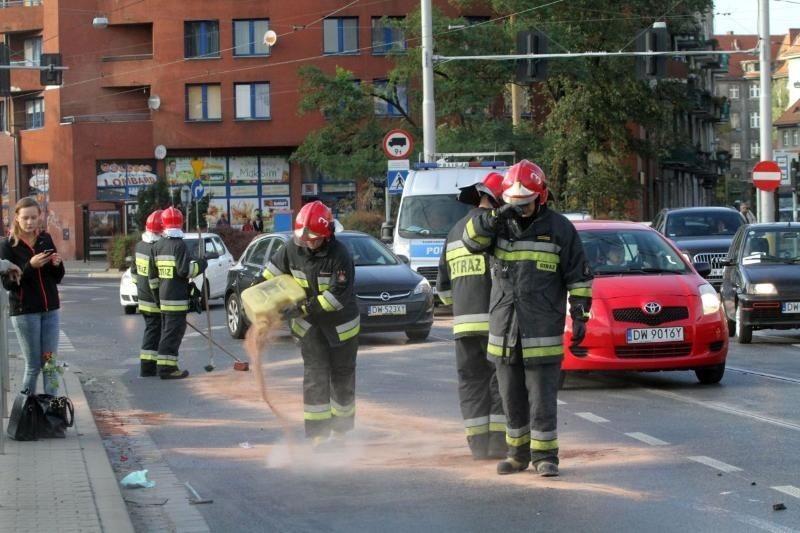 Wypadek radiowozu, Wrocław 21.09.2015