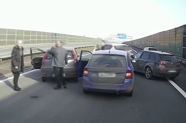 Obywatelskie zatrzymanie pijanego kierowcy na autostradzie A4