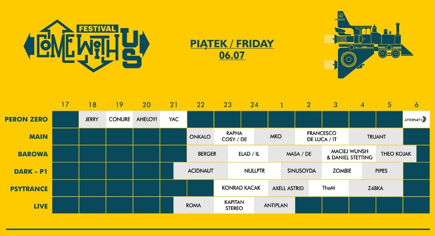 Come With Us Festival z 6 scenami muzycznymi i sztuką w plenerze [PROGRAM]