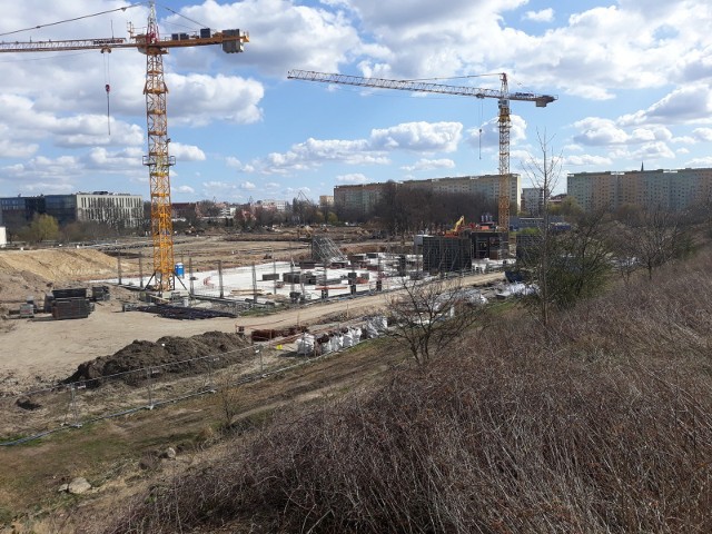Fabryka Wody - Nowa Gontynka. Stan budowy - początek kwietnia 2020.