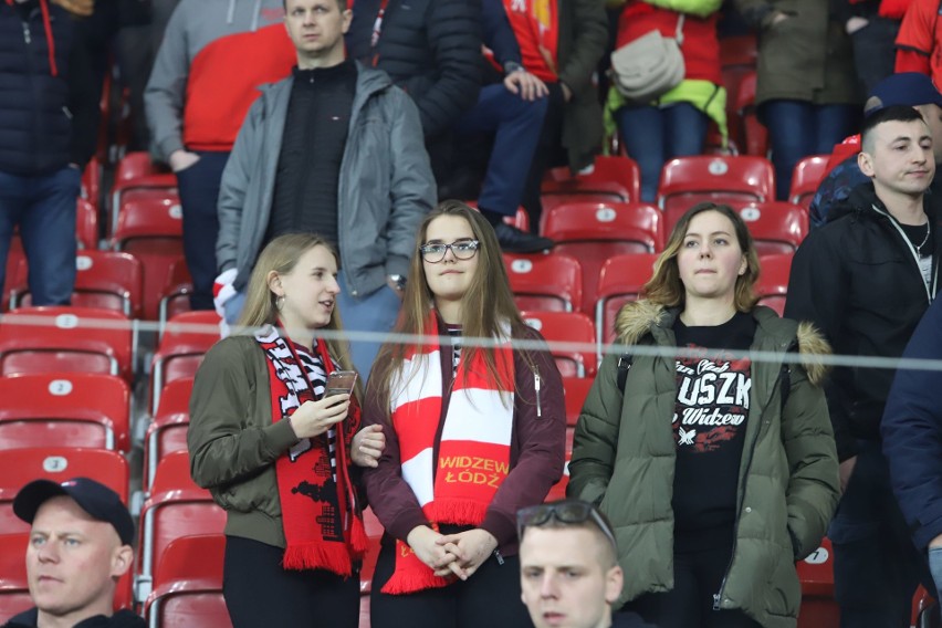 Kibice na meczu Widzew Łódź - Elana Toruń który zakończył się remisem 1:1.