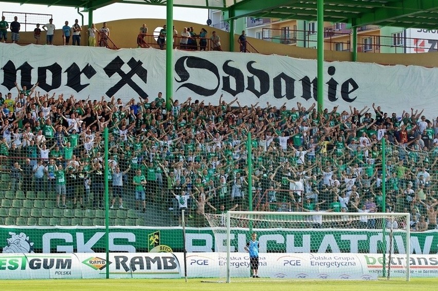 Kibice na meczu GKS Bełchatów - Sandecja Nowy Sącz (4:0)