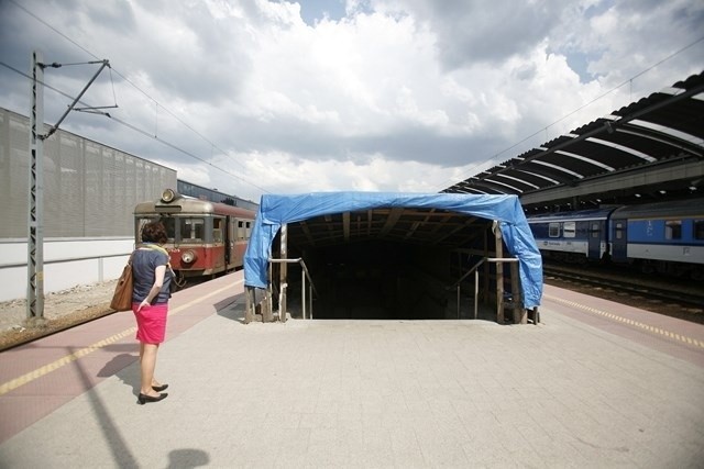 Remont dworca kolejowego w Katowicach