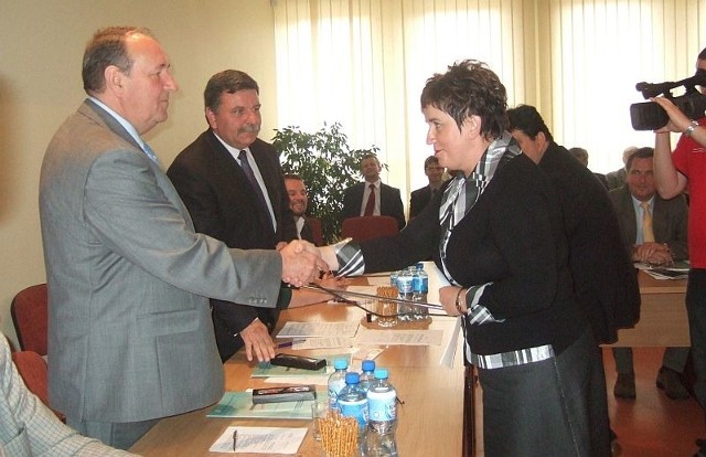 Dorota Węglińska podziękowała władzom powiatu za zaangażowanie służb w akcję badań profilaktycznych.