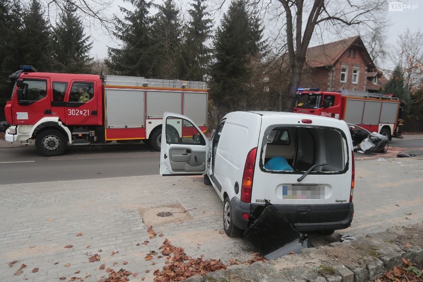 Wypadek w Żydowcach, na ul. Dmowskiego.