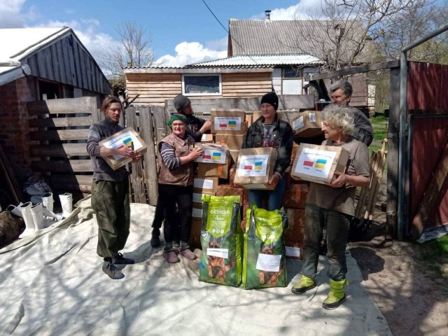 Wieś Kuchary w obwodzie kijowskim - tutaj trafiły niedawno dary od torunian. Udało się skompletować ponad 120 paczek.