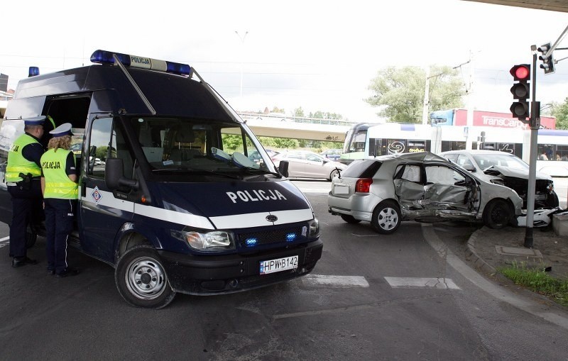 Wypadek na ul. Gdańskiej w Szczecinie