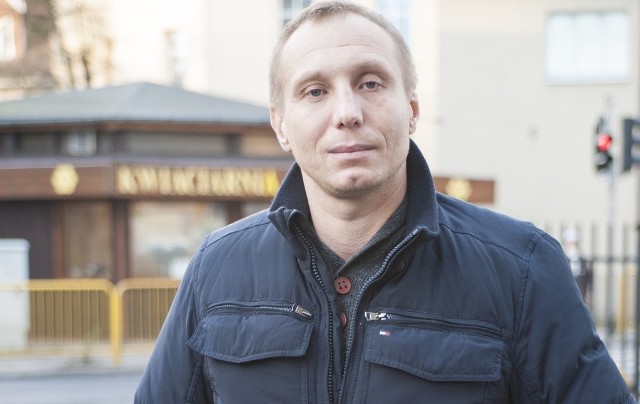 Krzysztof Banach, ratownik medyczny ze Słupska chory na białaczkę, który w styczniu ubiegłego roku przeszedł przeszczep.