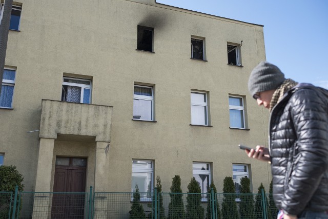 Pożar budynku przy ul. Hallera.