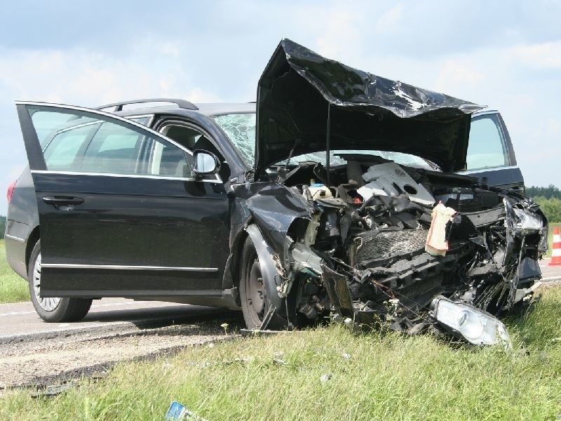 Jednym z pasażerów tego volkswagena był trzyletni chłopiec.