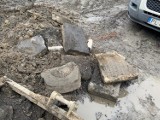 Żydowskie nagrobki odkryte na placu budowy w Lesznie. Zostały zabezpieczone
