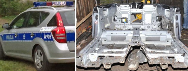 Policjanci z Koszalina zatrzymali mężczyznę, który ukrył części z kradzionego auta.