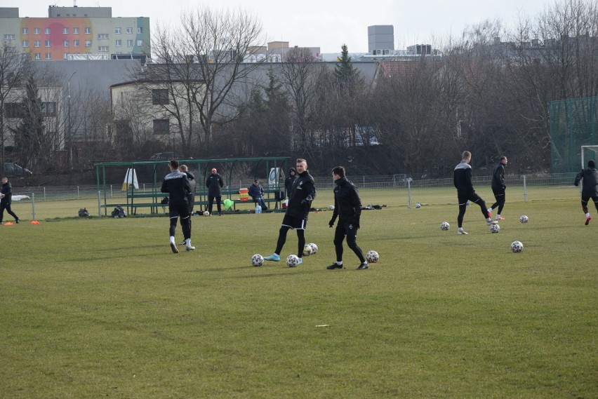 Fortuna 1 Liga. Radomiak Radom przed meczem z Wartą Poznań. Wszyscy piłkarze trenują