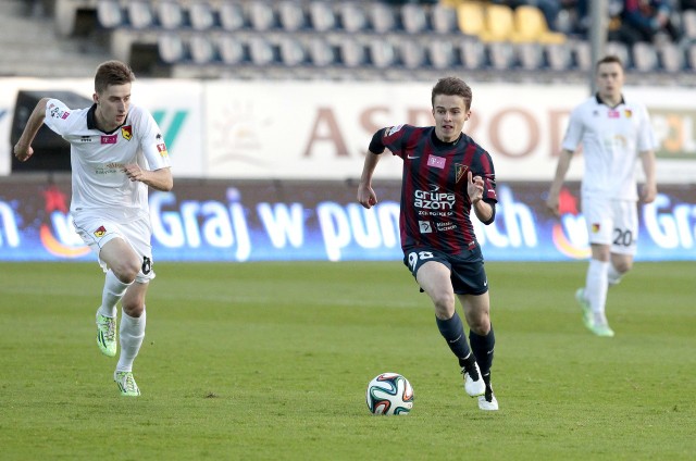 17-letni Kamil Wojtkowski rozegrał dobry mecz we Wrocławiu.