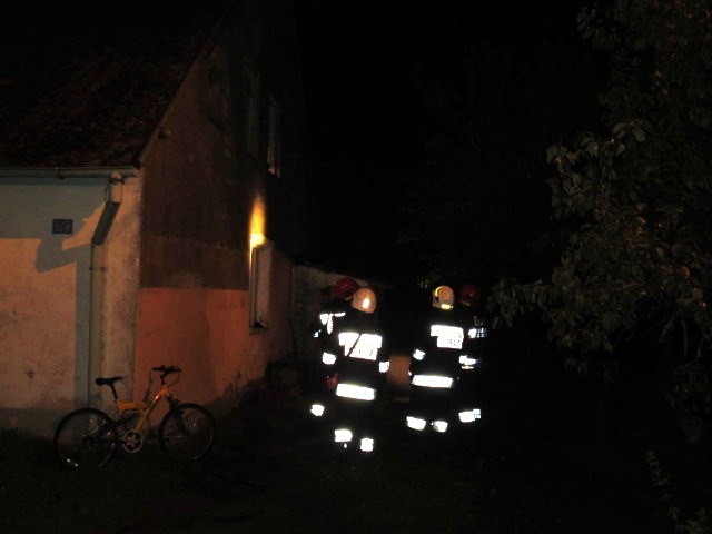 Pożar mieszkania w Karlinku.