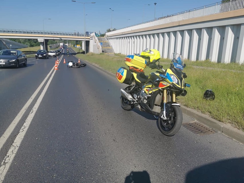 Motocyklista został potrącony na ul. Pileckiego