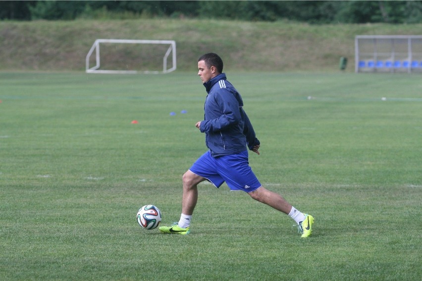 Dawid Janczyk trenuje z niemiecką drużyną FC Blaubeuren...