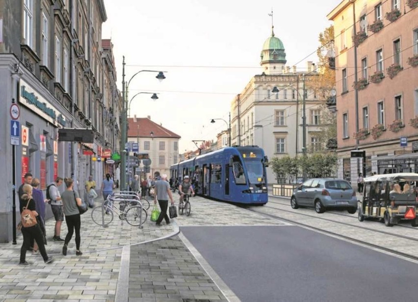 W ramach przebudowy ul. Krakowskiej mają powstać przystanki...