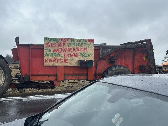 Takie hasła pojawiły się na protestach rolniczych w Podlaskiem