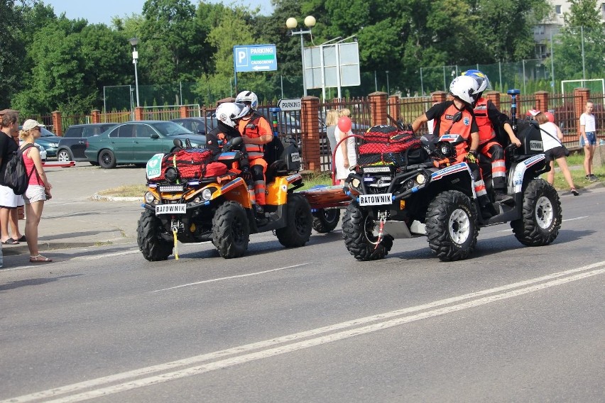 Mimo upału biegaczom dopisywały humory....