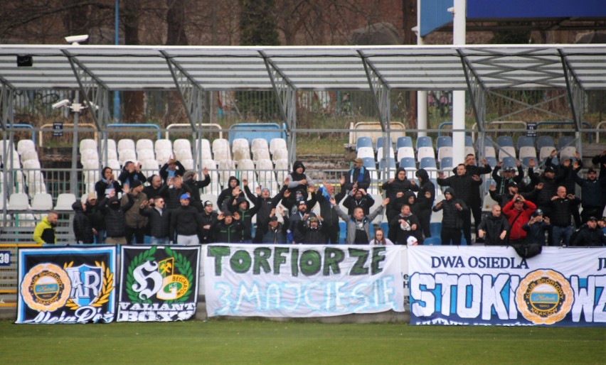 Hutnik Kraków - KKS Kalisz. Kibice na meczu