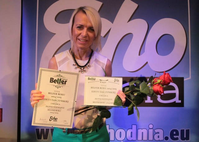 Edyta Tarczyńska - Belfer Roku 2014/2015 w powiecie kozienickim.