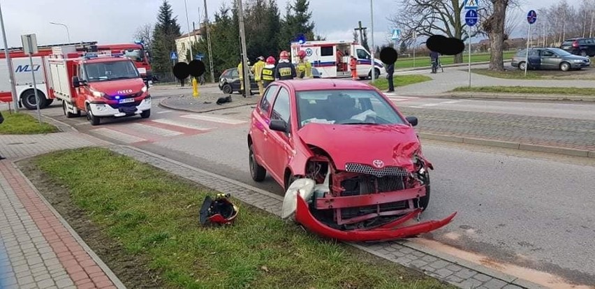 Przasnysz. Wypadek na skrzyżowaniu Baranowskiej z Al. Jana...