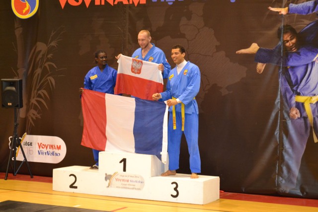 Marcin Świątkowski na najwyższym podium Pucharu Europy  Vovinam Viet Vo Dao w Liege (Belgia)