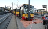 Tramwaj zderzył się z autobusem! Sześć osób rannych w wypadku na Łagiewnickiej [zdjęcia]