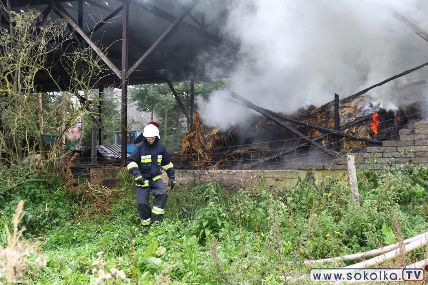 Pożar budynku gospodarczego w Kurowszczyźnie