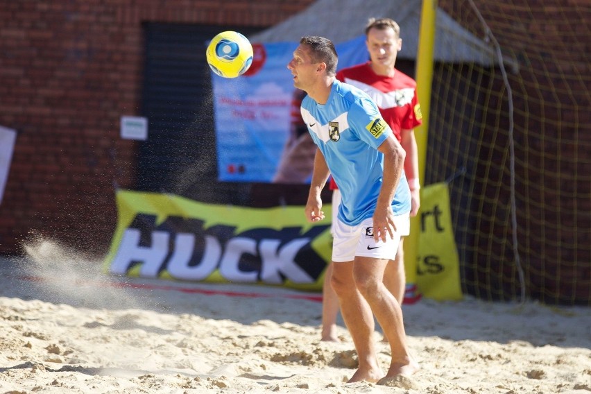 Beachsoccer w Manufakturze. Grembach Łódź w ćwierćfinale Pucharu Polski [ZDJĘCIA]