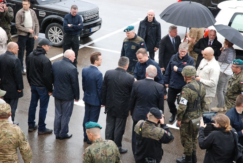 Andrzej Duda na poligonie w Drawsku Pomorskim.