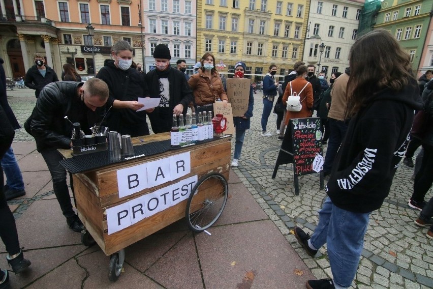 Protest branży gastronomicznej we Wrocławiu