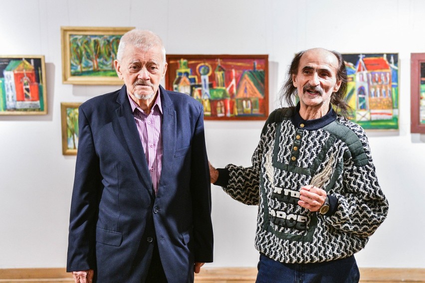 O malarstwie Krzysztofa Mańczyńskiego (z prawej) mówił...