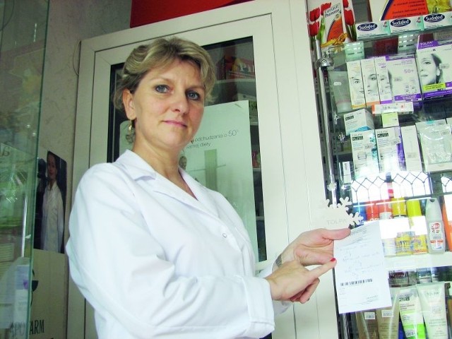 &#8211; Ta recepta jest nieczytelna i zawiera kilka błędów &#8211; mówi farmaceutka Maria Anuszkiewicz. &#8211; Każdego dnia mamy takich kilka, a nawet kilkanaście.