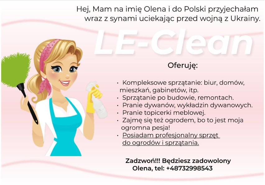 Pani Olena z Ukrainy założyła firmę. To pietrwsza taka inicjatywa w powiecie człuchowskim