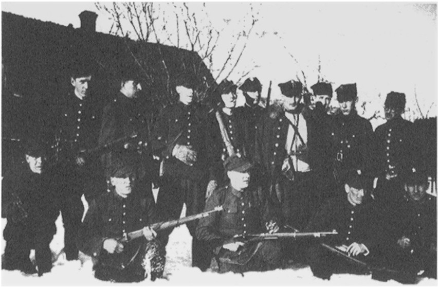 Oddział majora Henryka Dobrzańskiego Hubala zimą 1940 roku