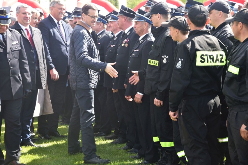 Premier Mateusz Morawiecki w Rypinie nagrodził strażaków [zdjęcia]