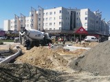 Trwa budowa ronda u zbiegu ulicy Mickiewicza i Koseły w Sandomierzu. Zobacz postęp prac [ZDJĘCIA]