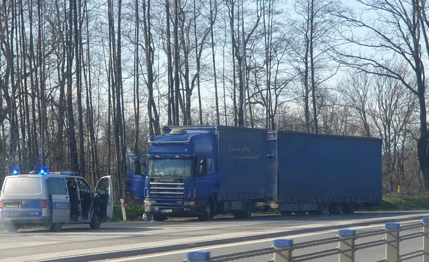 Ciężarówka, w której znaleziono ciało zagranicznego kierowcy