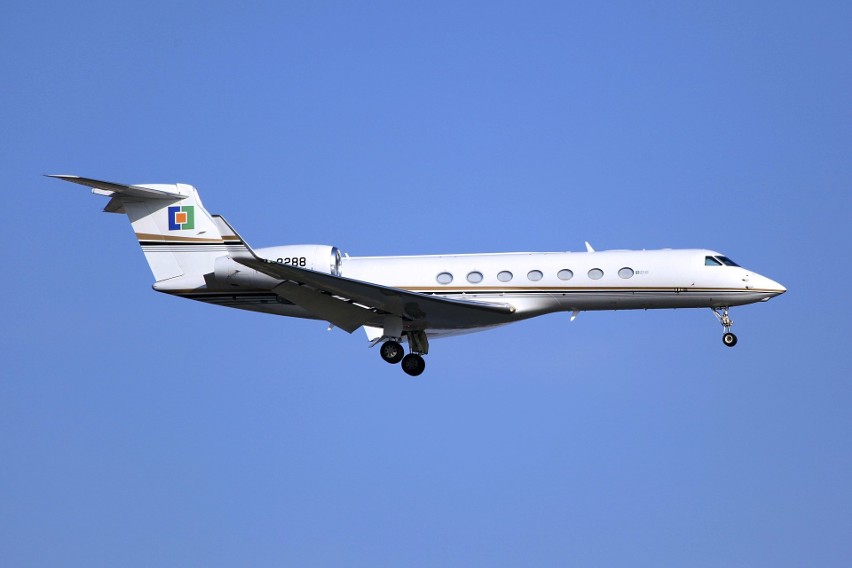 W czwartek nad Białymstokiem krążył samolot Gulfstream G550....