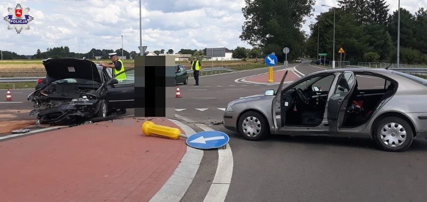 Wypadek na obwodnicy Hrubieszowa. Do szpitala trafiło 9-letnie dziecko i kobieta