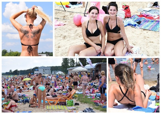 Słoneczna niedziela przyciągnęła tłumy ludzi na miejską plażę. Czyżby plaża była za mała?