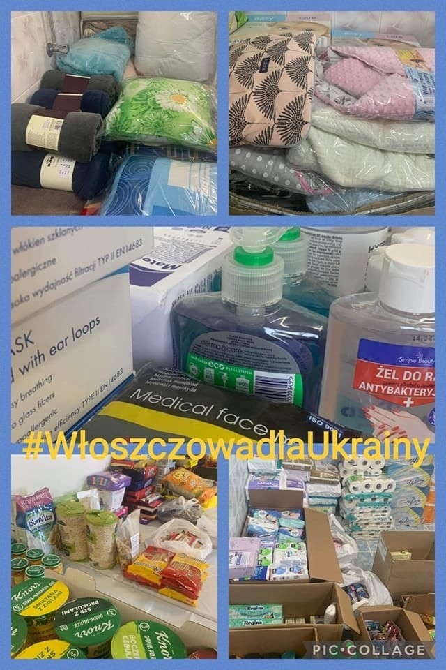 Włoszczowa organizuje pomoc dla Ukrainy. Co jest potrzebne? Gdzie można przywozić dary? (ZDJĘCIA)