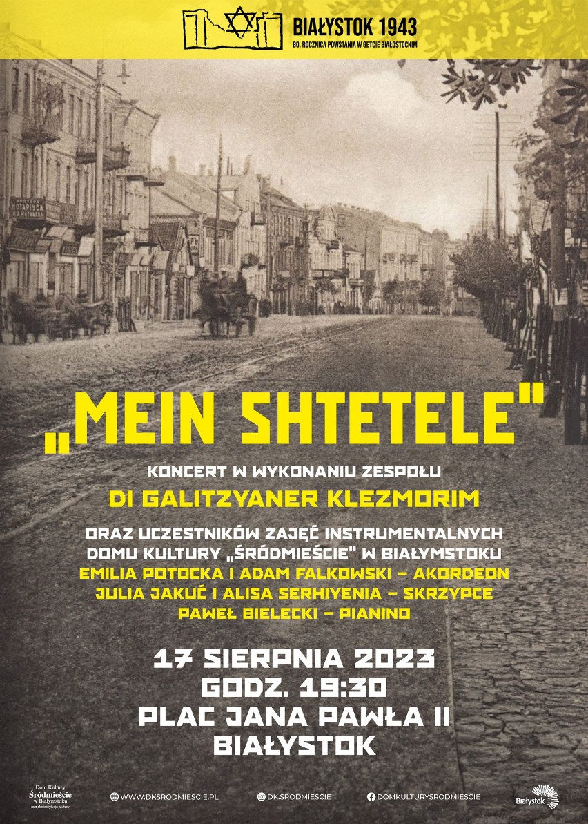 80. rocznica Powstania w Getcie Białostockim - w planach wystawy, publikacje książkowe i spektakl plenerowy
