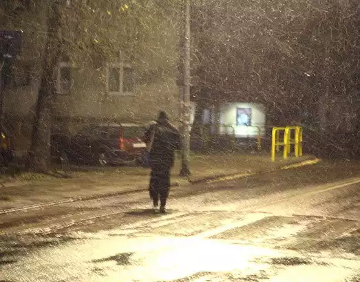 Śnieg w regionie słupskim nie zaskoczył kierowców.