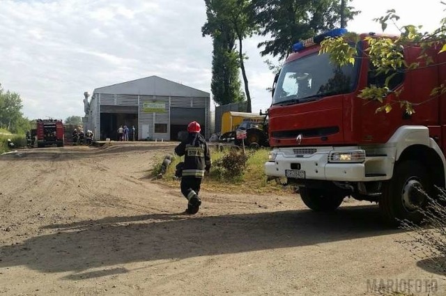 Pożar gasiło pięć zastępów strażaków.