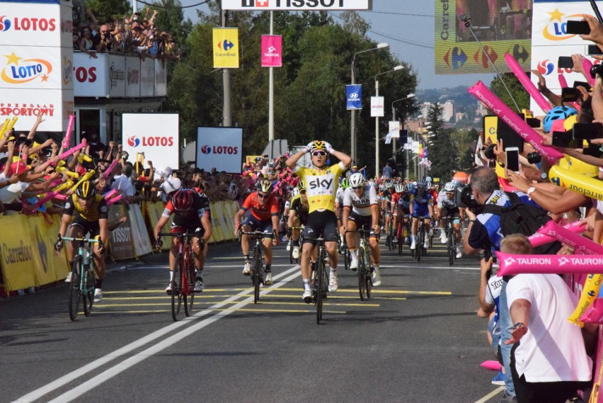 Michał Kwiatkowski wygrał etap Tour de Pologne w Bielsku-Białej. Polak umocnił się na pozycji lidera